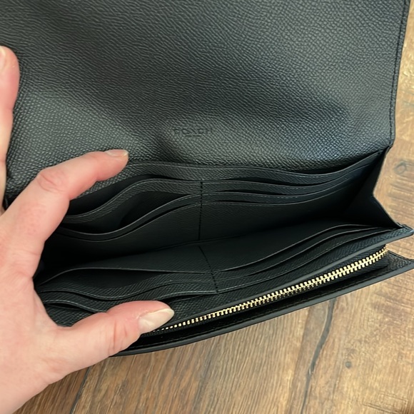 Coach Black leather envelope wallet - Picture 10 of 11